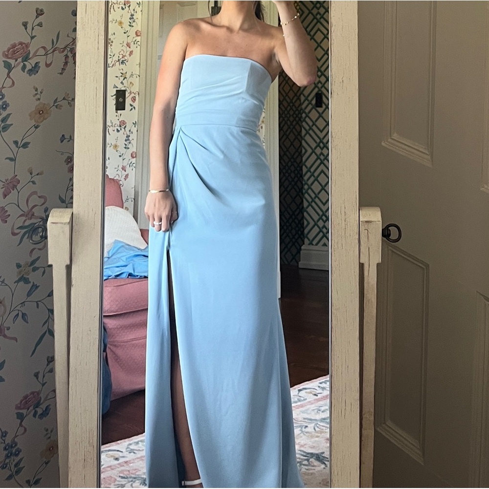After Six Strapless Bridesmaid Dress
